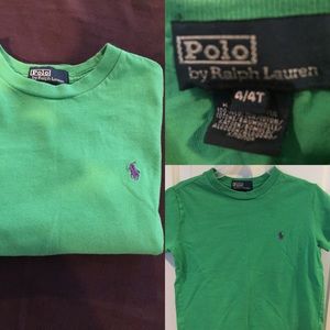 Green Ralph Lauren t-shirt EUC 4T
