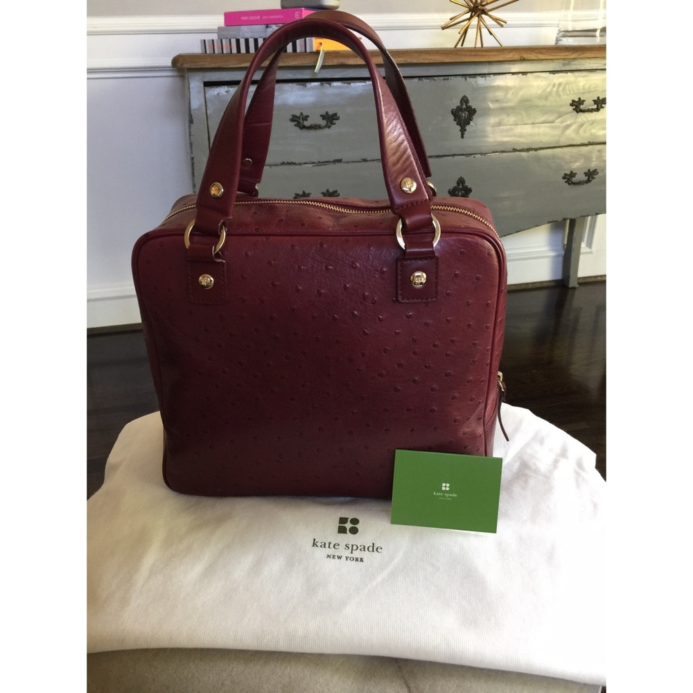 🎉SALE!!🎉 Kate Spade Ostrich Leather Handbag