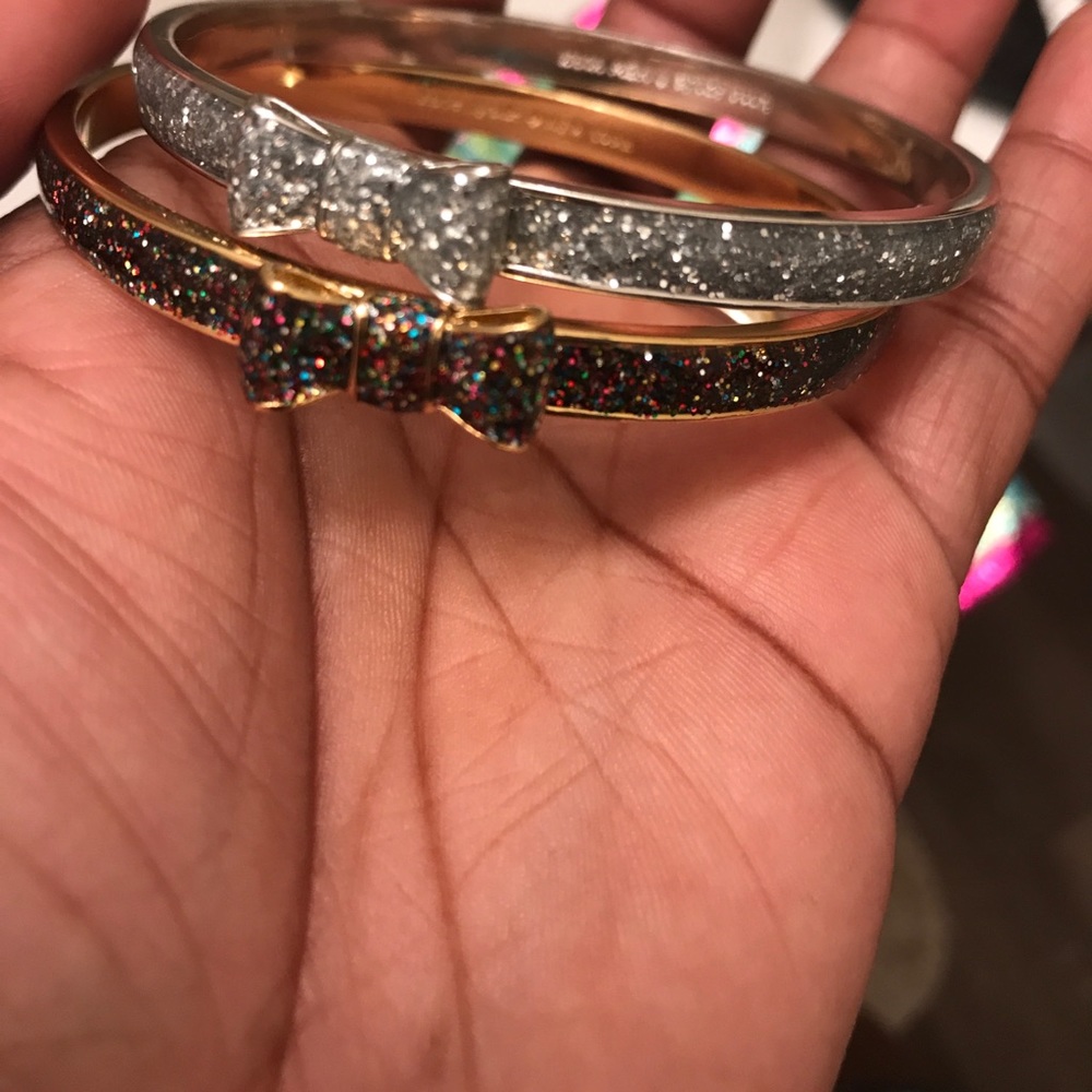 2 glitter KATE SPADE BANGLE