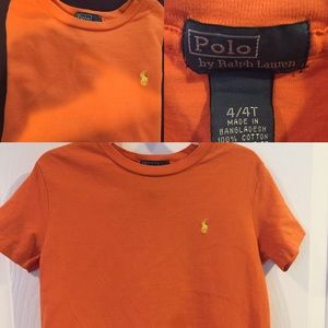 Orange Ralph Lauren t-shirt 4T EUC