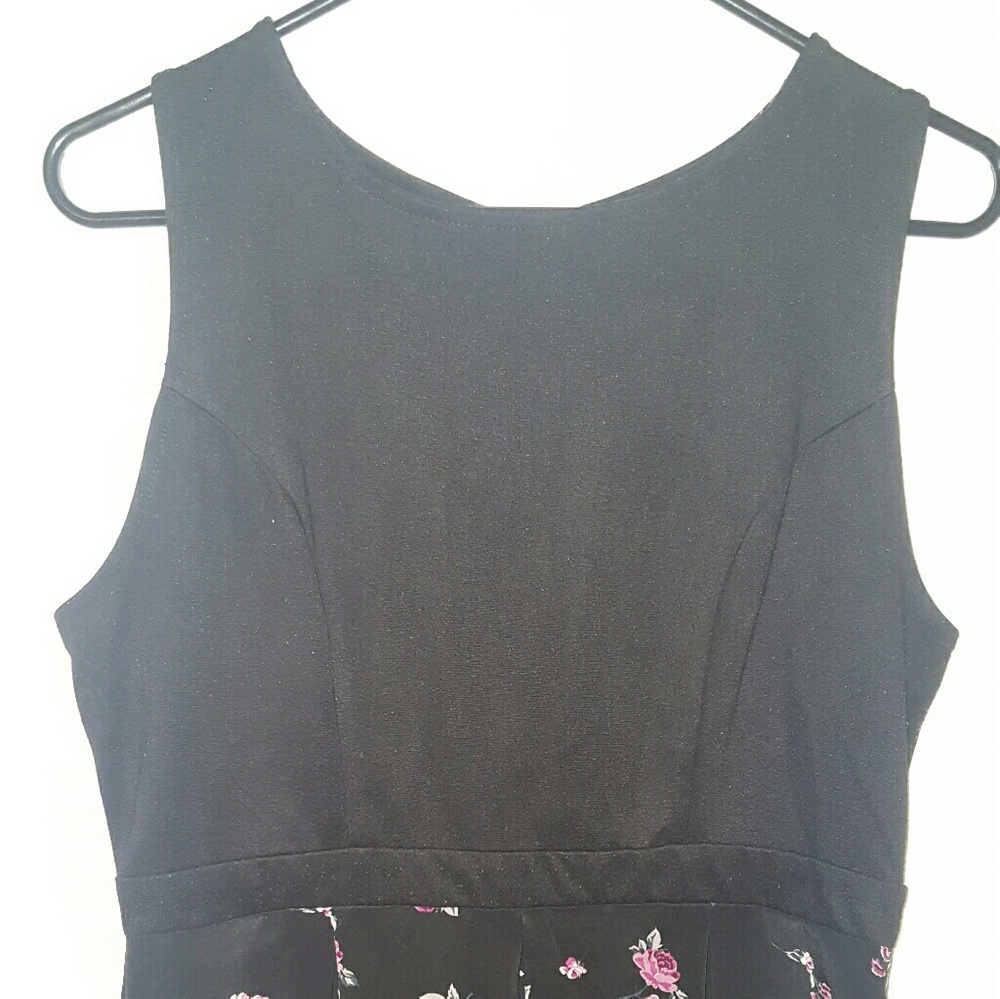Black floral dress