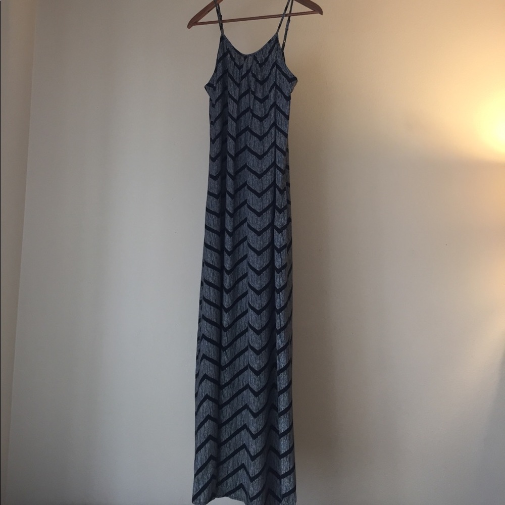Black and white maxi dress