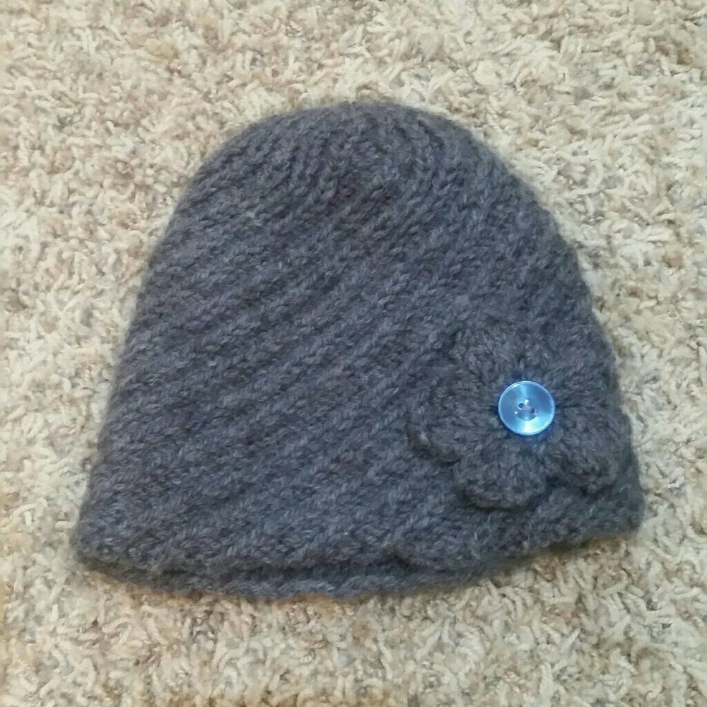 💥4 for $8💥 Girls Crochet Gray Beanie
