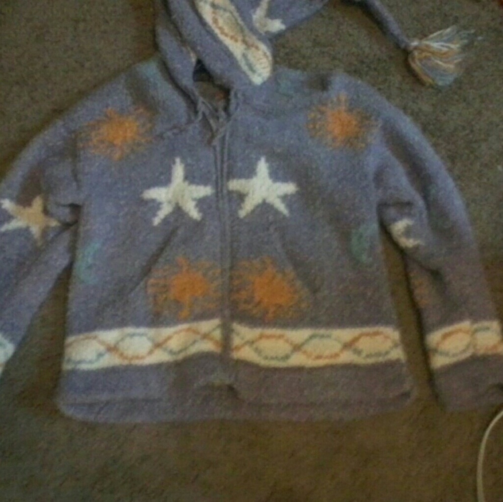 Star and sun adorable pointed hood!!