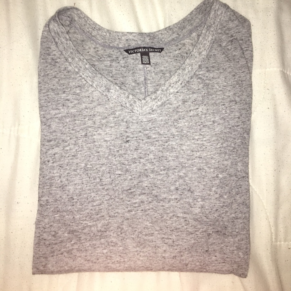 Victoria's Secret Long Sleeve Grey Top