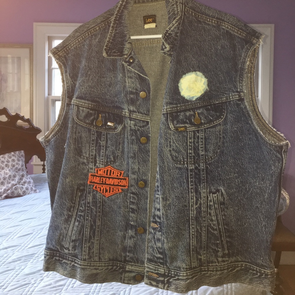 Harley Davidson denim Vest size XL-48