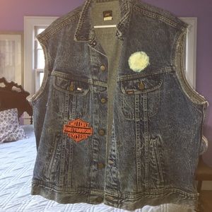Harley Davidson denim Vest size XL-48