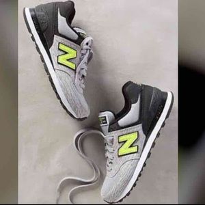 New balance 574 sneakers grey volt black