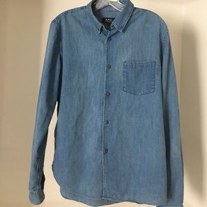 Denim A.P.C. Button up Shirt
