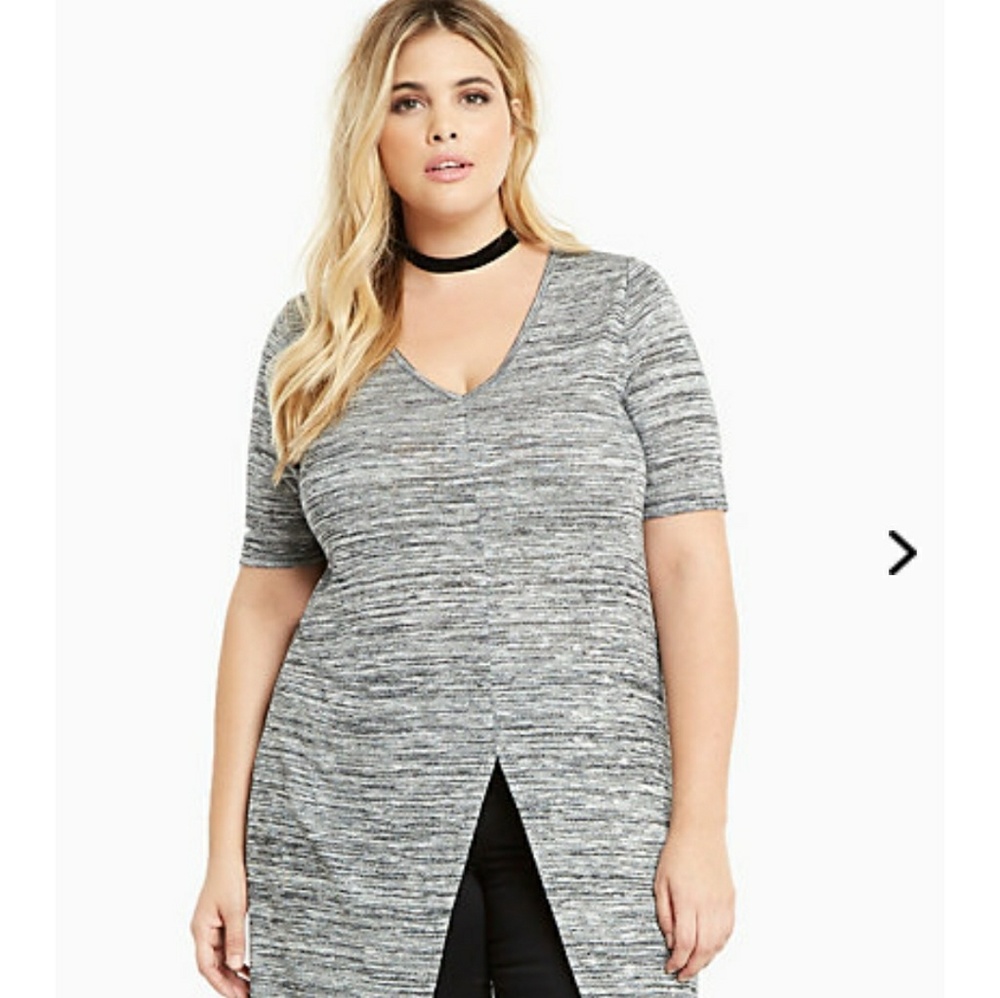 FIRM: )-High slit tunic from Torrid