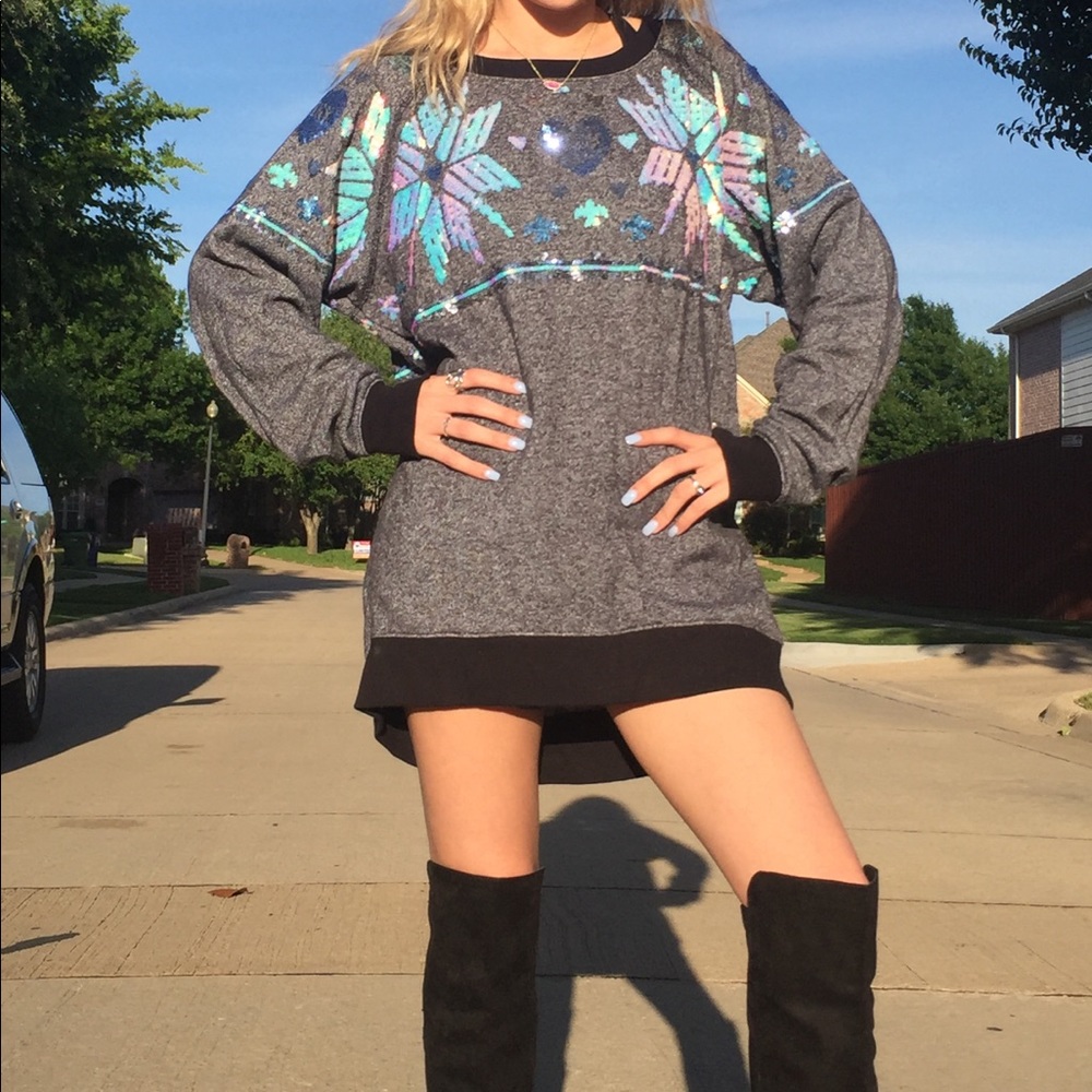 VS PINK glitter sweater