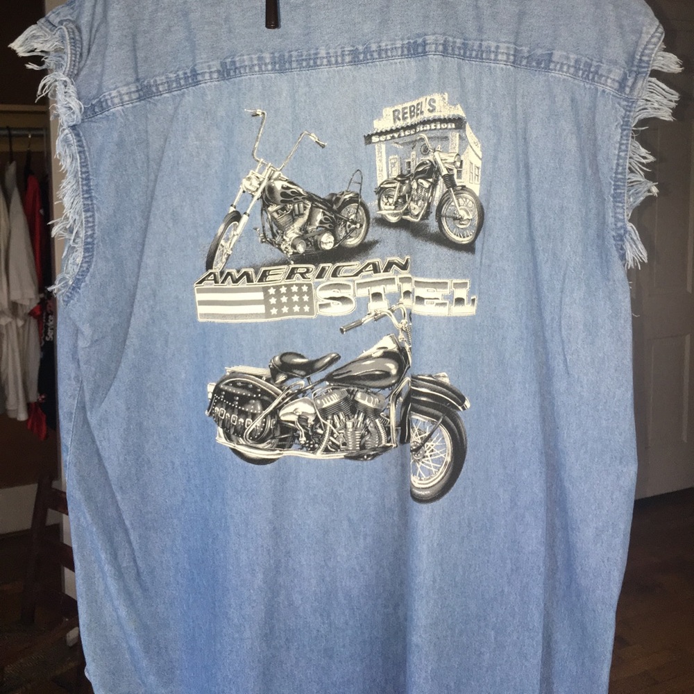 XL men's cut off biker