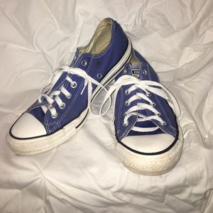 Blue/Purple Converse Low Tops