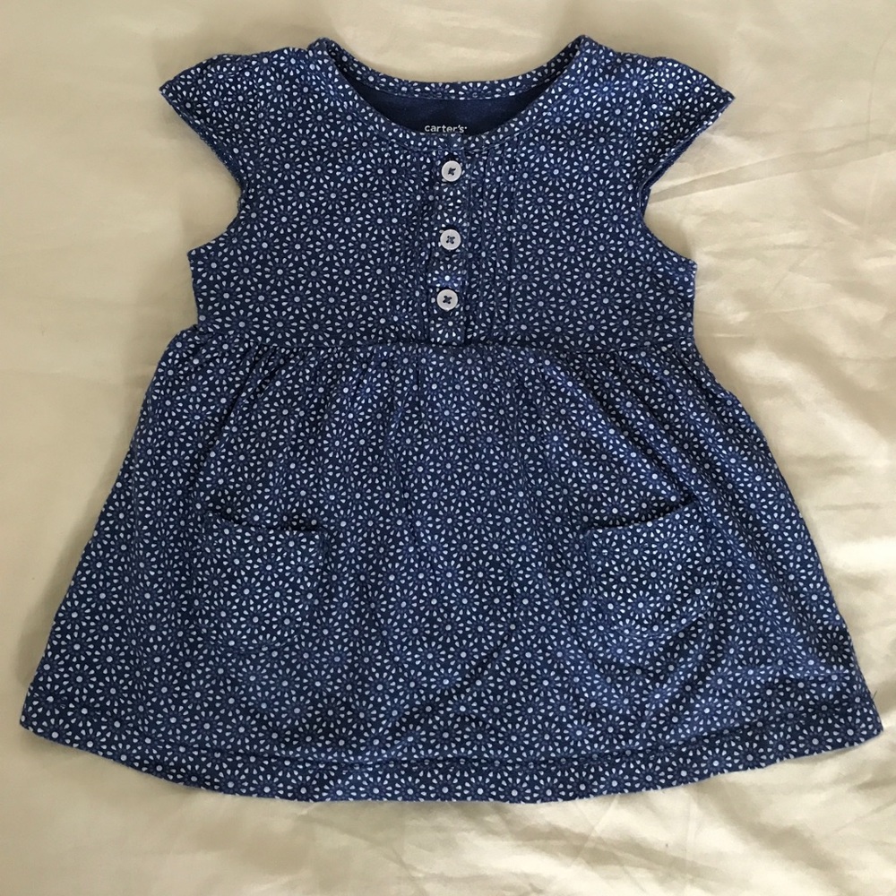 Carter's Blue Dress Baby Girl 6 months