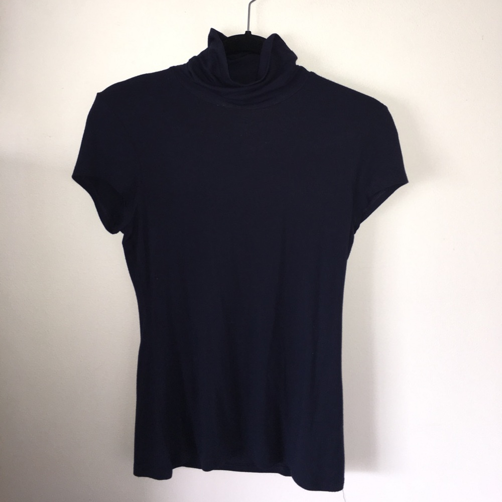 Short sleeve high neck top