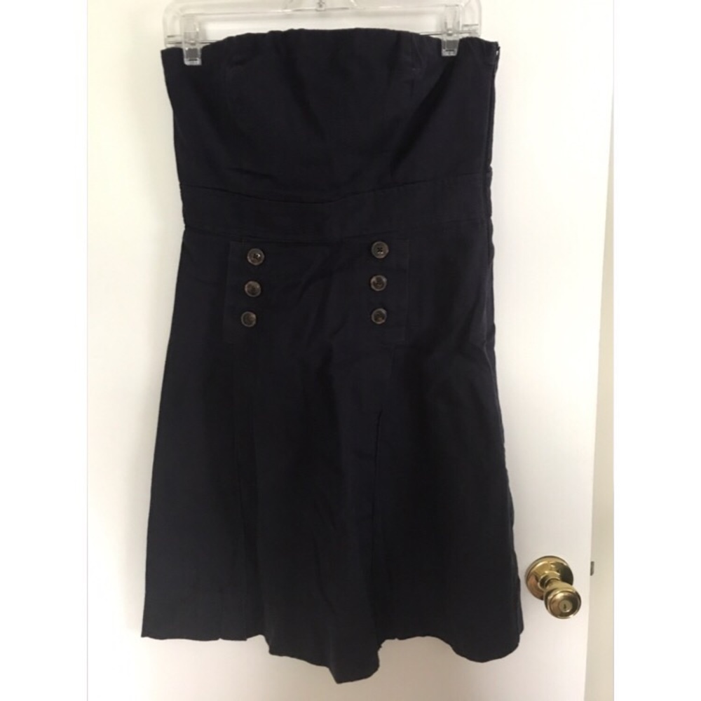 Strapless Sailor Style Dress Sundress Sz 8