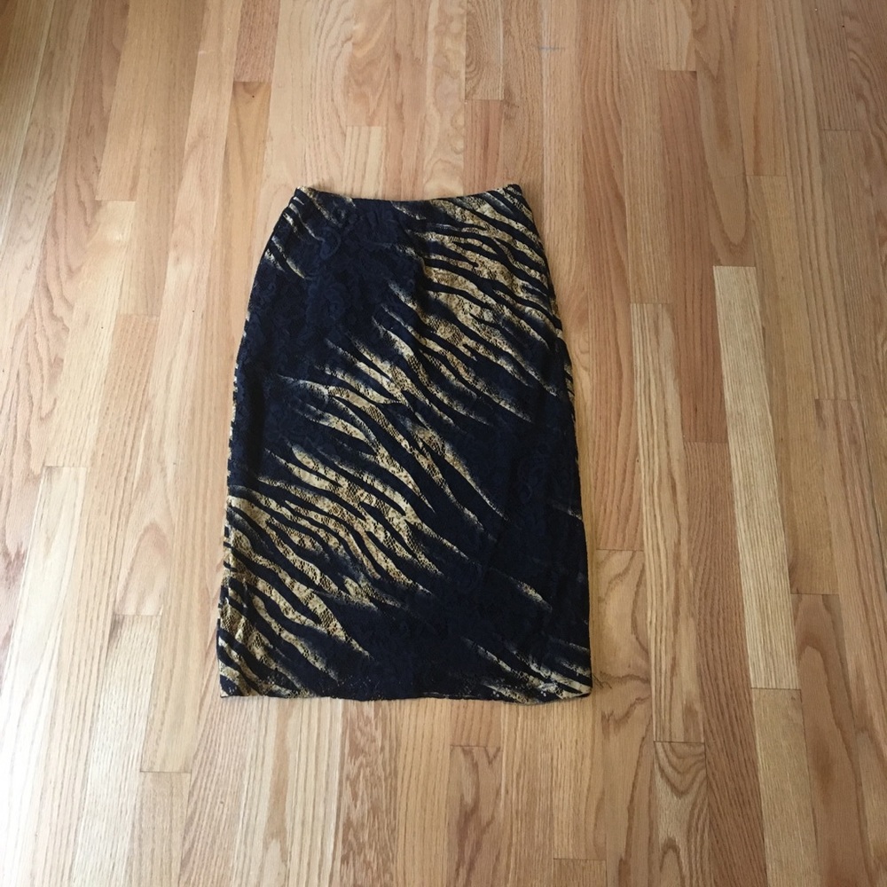Tiger stripe skirt