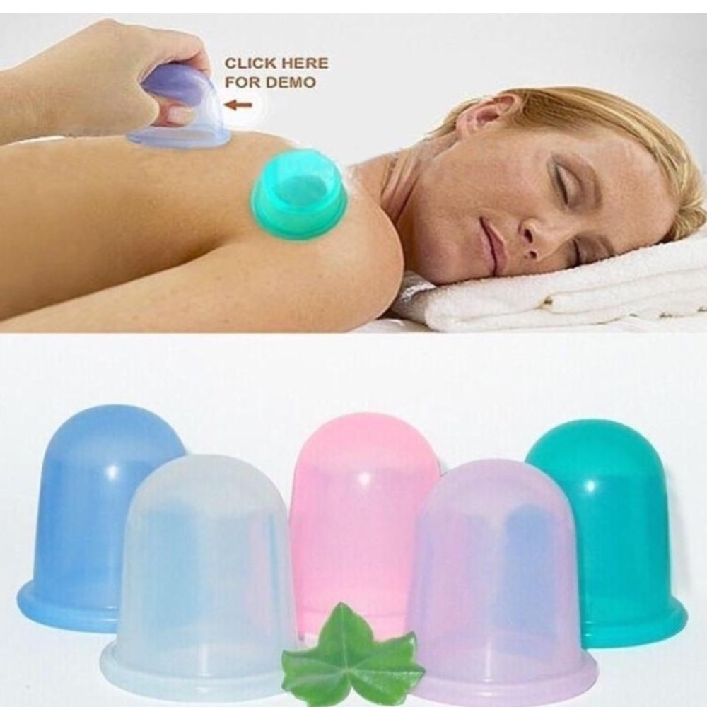 2 Massage silicone cups. Anti inflammatory