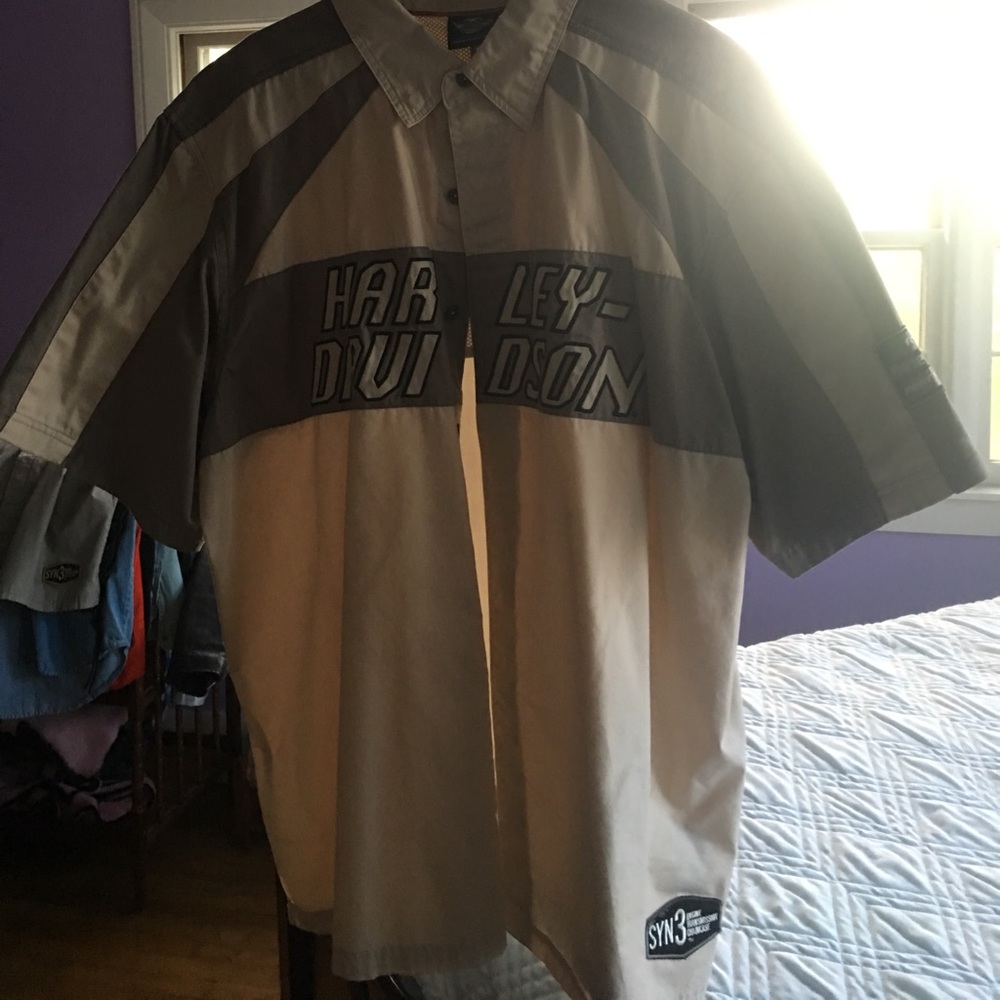 Harley Davidson size 2xl white and grey