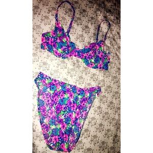 Vintage Floral Two Piece