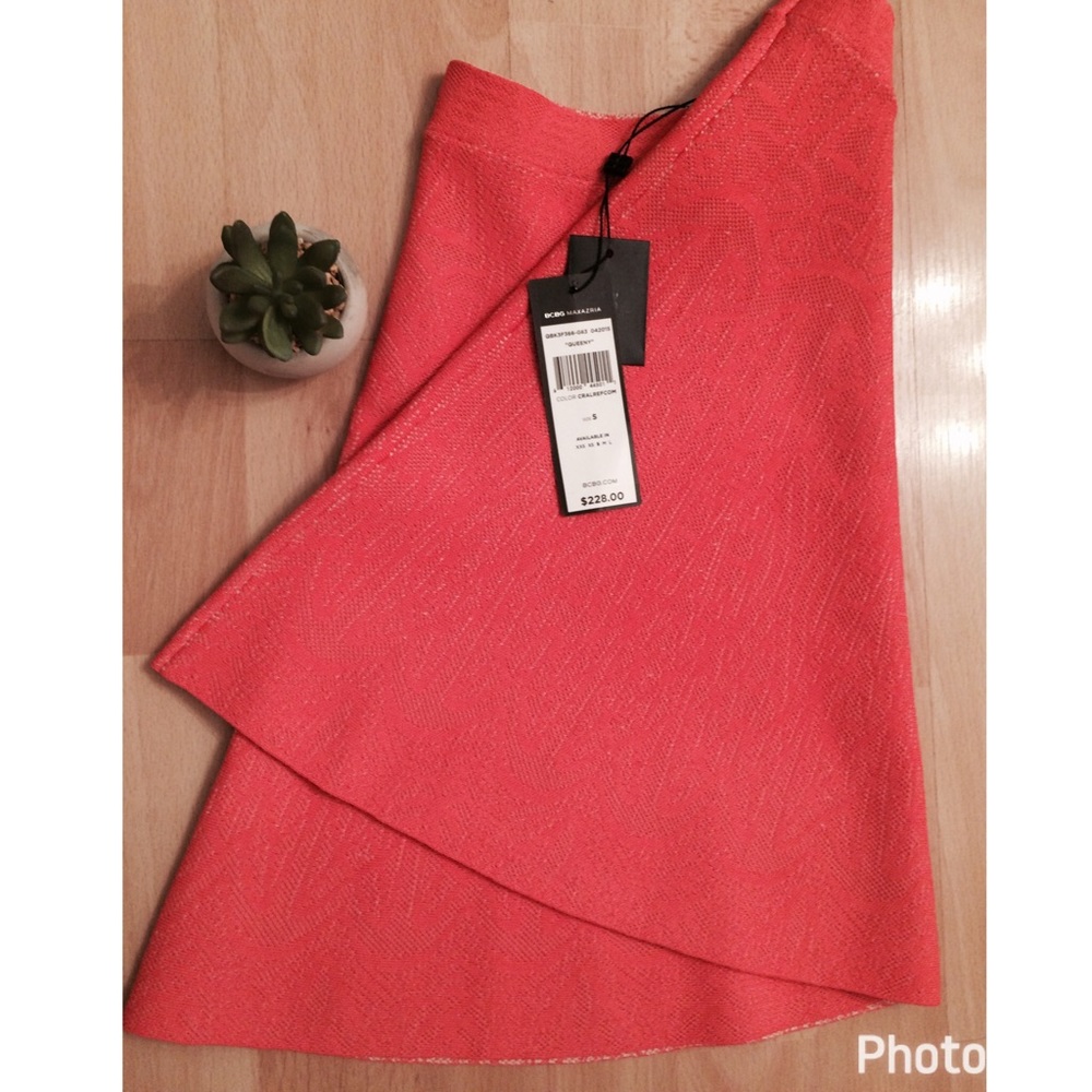 BCBG  Pink/Coral Mini Skirt