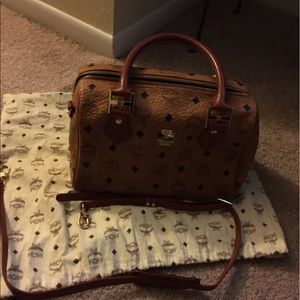 Mcm satchel handbag