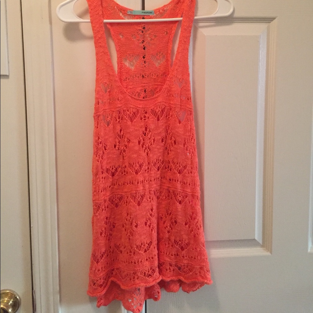 Maurice's Tangerine Tank Top Sz Large