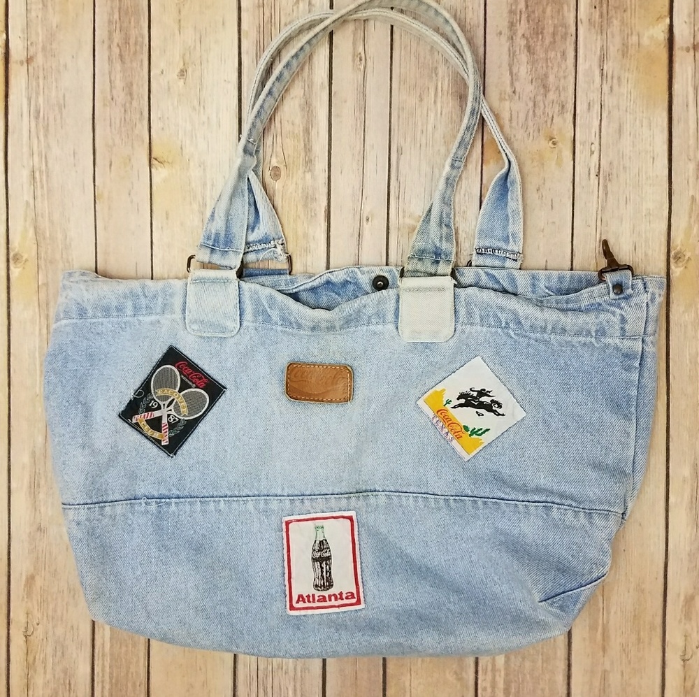 Vintage Coca Cola Denim Shoulder Bag RARE