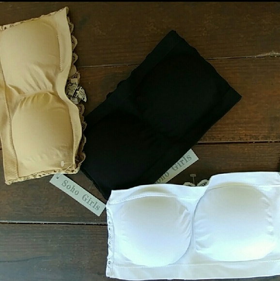 New bralette bandeau strapless under 25 - Picture 2 of 4
