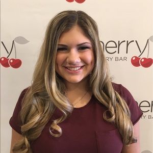 Hair and makeup by Kat. Call Cherry Blow Dry Bar