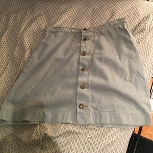 Light denim American apparel skirt