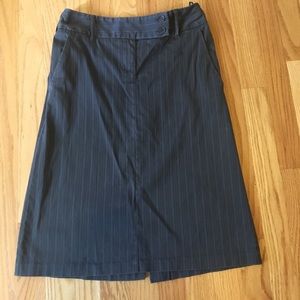 Pencil stripe A-line skirt