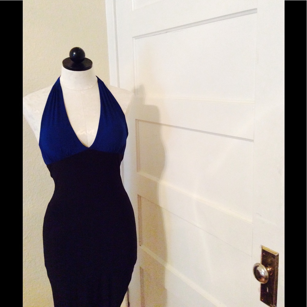 Black & Cobalt Blue//Dress