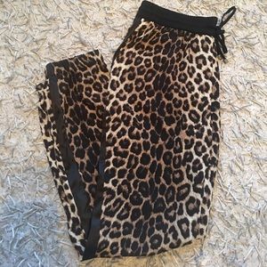 Leopard print joggers