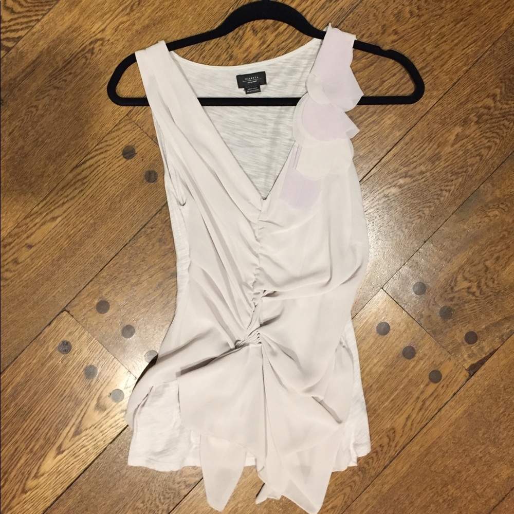 Anthropologie pale purple/gray top
