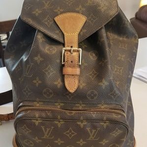 Authentic GM montsouris backpack by Louis Vuitton