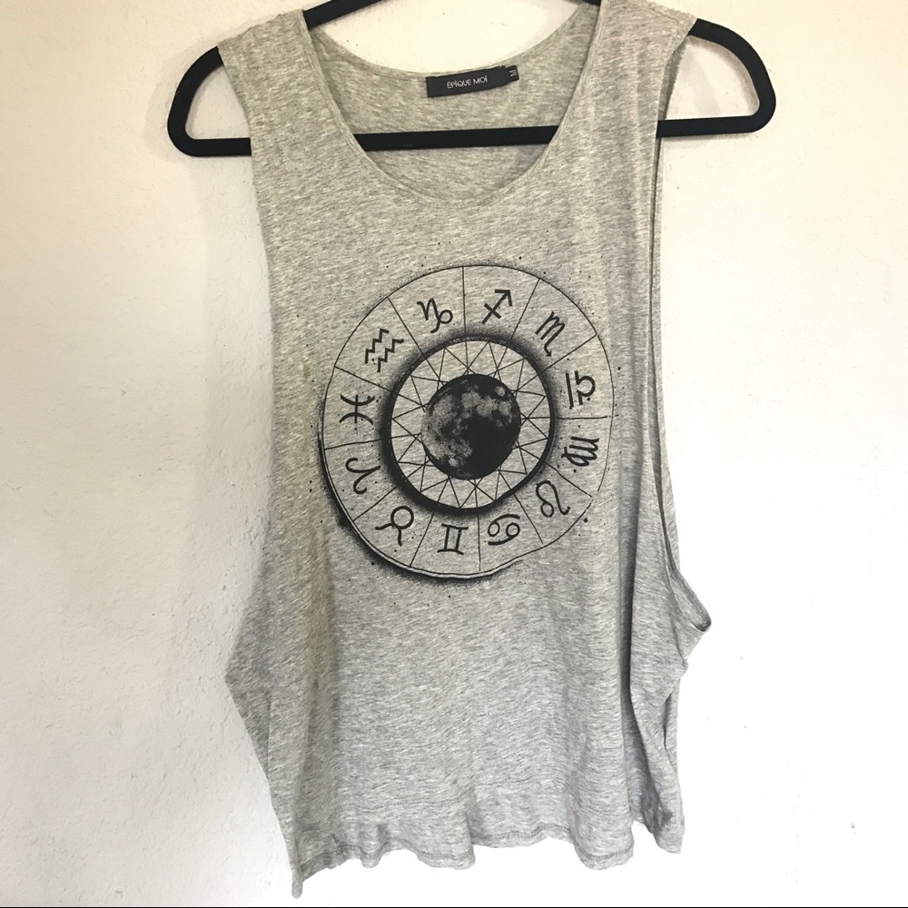 Epique Moi Zodiac Gray Tank