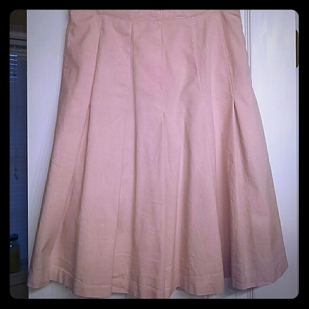 Gap Stretch Pleated Knee Length Skirt