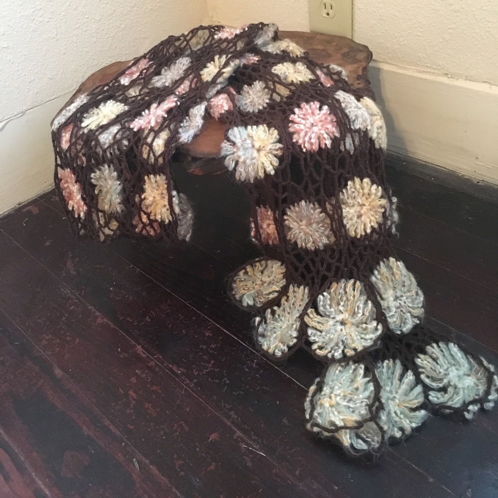 Rare Lucky Brand Crochet Scarf