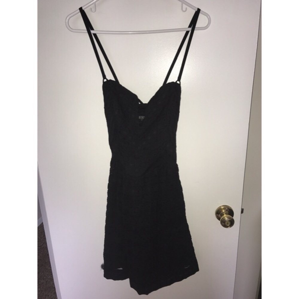 Guess Strapless Spaghetti Strap Mini Dress Sz 10
