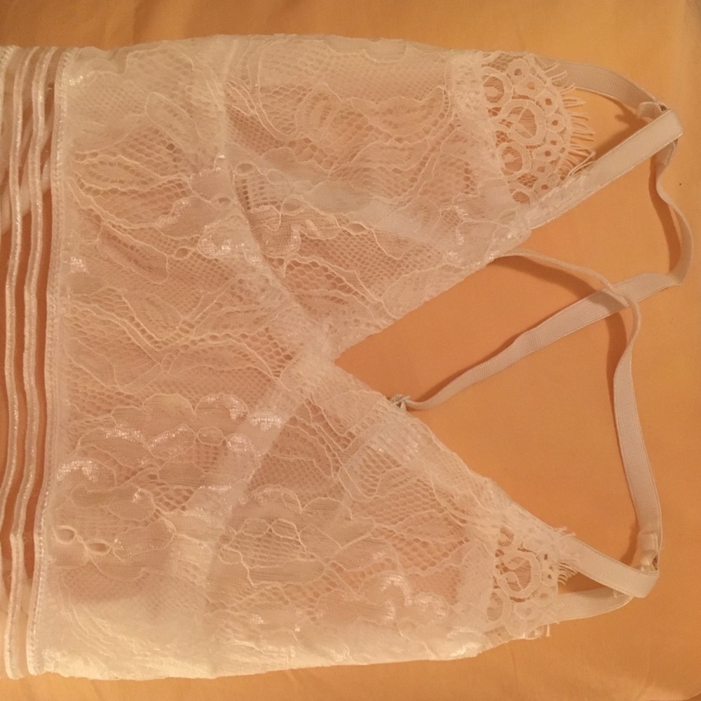 White lace bodysuit
