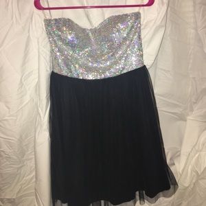 Strapless Semiformal Dress