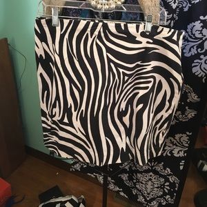 Michael Kors zebra print skirt size 12