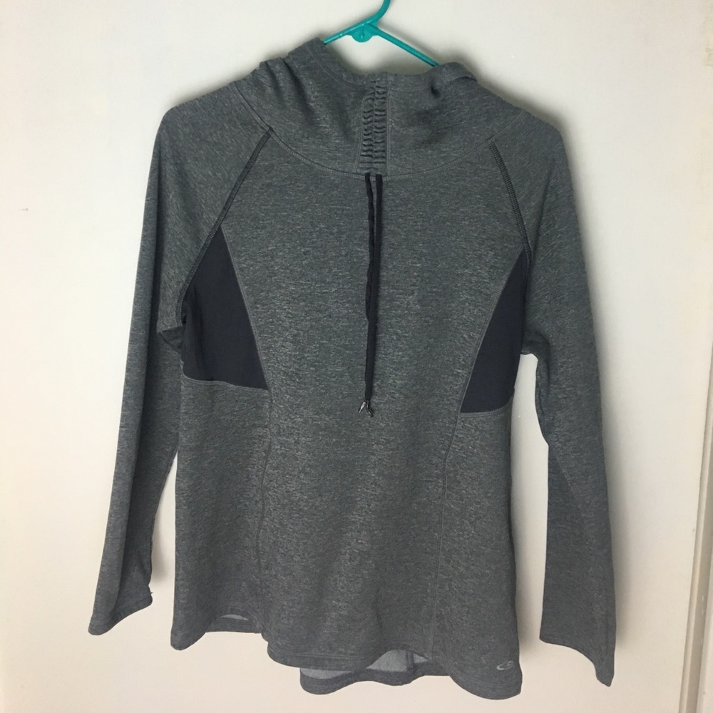 Gray champions athletic hoodie