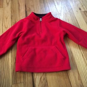 12-18 months red fleece toddler boys.