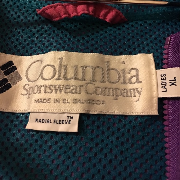 Columbia vintage windbreaker radial sleeve - Picture 3 of 4