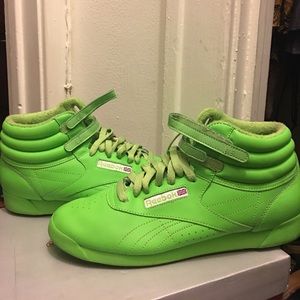 Classic Neon Rebook trainers