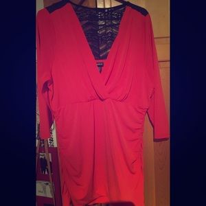 Lovely Torrid Red Blouse