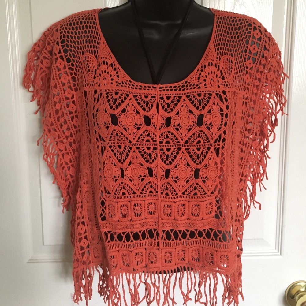 Coral Cover Up Top