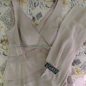 Alexander Evenings V-Neckline Dress